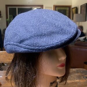 HERRINGBONE TWEED NEWSBOY CAP HANDMADE TRUE VINTAGE HATTERDASHERY SEATTLE